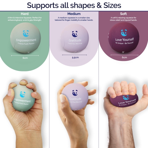 Balles antistress MindPanda Therapy pour adultes - Conçu avec expertise pour la relaxation et la concentration, l'aromathérapie apaisante pour