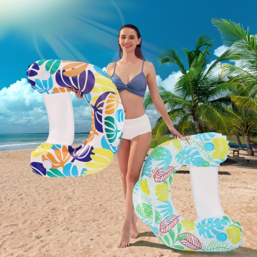 ANNIL?2 Pack? Inflatable Pool Floaties Lounger,Water Leisure Inflatable Floating Chair with Pool Floating Tube Armchair