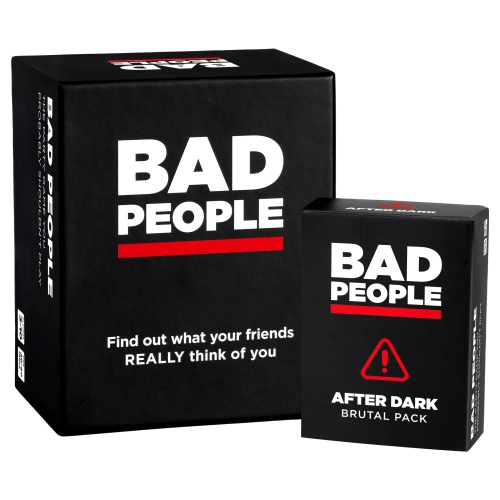 BAD PEOPLE Party Game + After Dark Expansion Set - Hilarious Adult Card Game for Fun Parties and Board Games Night with