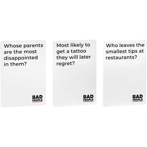 BAD PEOPLE Party Game + After Dark Expansion Set - Hilarious Adult Card Game for Fun Parties and Board Games Night with