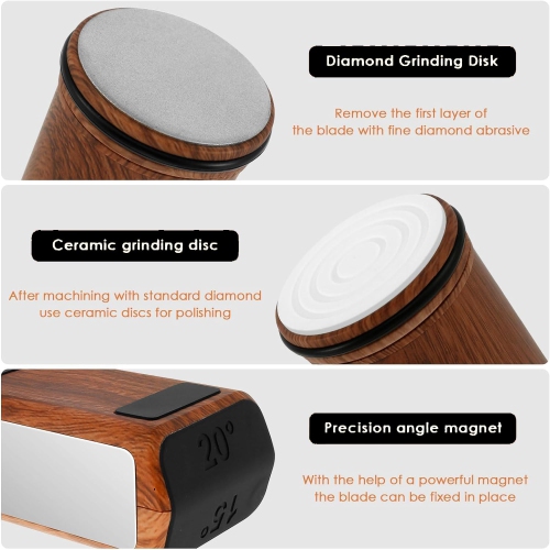 Affûteur de couteaux à roulettes, aiguiseur de couteaux, aiguisoir à couteaux, aiguise à 15-20 degrés, coupe-gobelet roulante