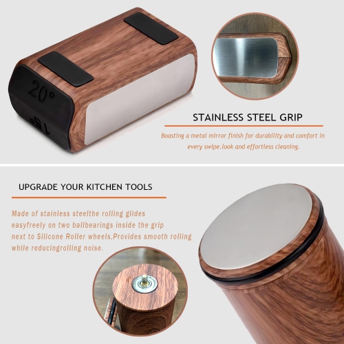 Affûteur de couteaux à roulettes, aiguiseur de couteaux, aiguisoir à couteaux, aiguise à 15-20 degrés, coupe-gobelet roulante