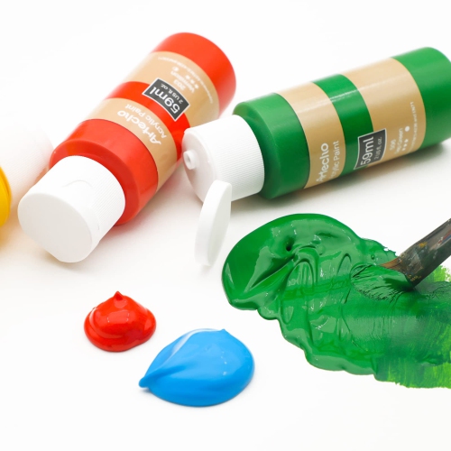 Ensemble de peinture acrylique Artecho de 48 peintures de couleur, décorations d'Halloween, 2 oz/peinture acrylique vive 59 ml pour peinture