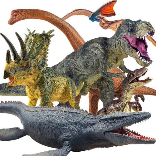 LAVESOM  6PCs Jumbo Dinosaur Toy Set, Realistic Dinosaur Toys for Kids - Large Dino Playset for Boys And Girls 3 4 5 6 7