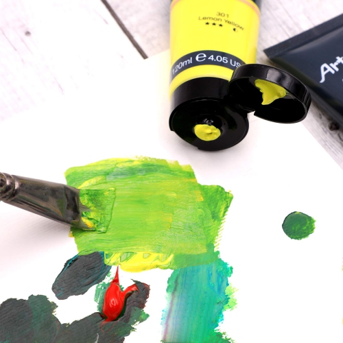 Artecho – Ensemble de peinture acrylique professionnelle, 20 tubes de couleurs primaires, peintures d'art pour peinture sur toile,