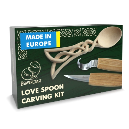 BeaverCraft, Wood Whittling Kit for Beginners DIY04 - Spoon Carving Kit - Wood Carving Whittling Hobby Kit for Adults an