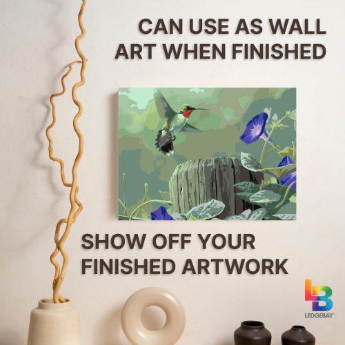 Peinture encadrée Ledgebay par Numbers pour adultes Peinture par numéro, bricolage amusant pour adultes, P