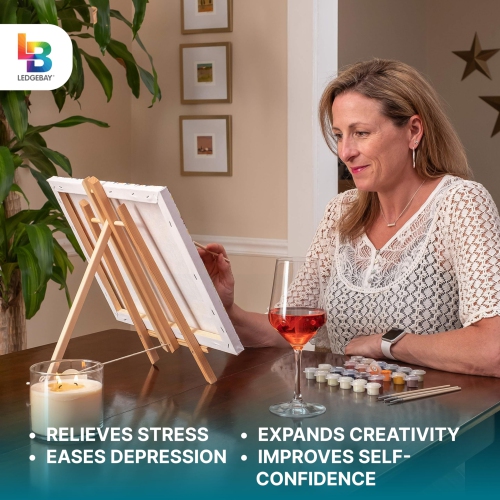 Peinture encadrée Ledgebay par Numbers pour adultes Peinture par numéro, bricolage amusant pour adultes, P