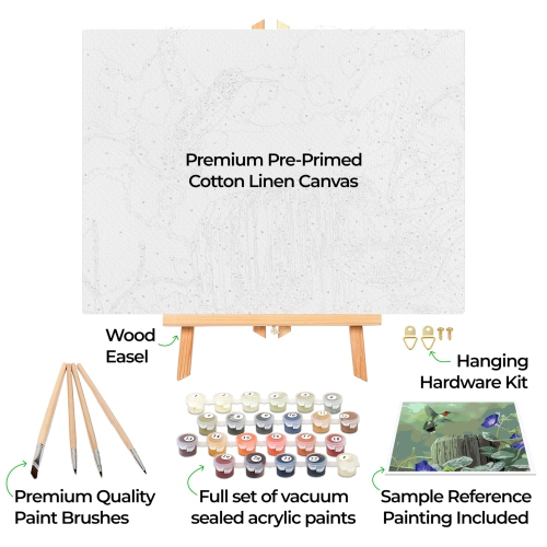 Peinture encadrée Ledgebay par Numbers pour adultes Peinture par numéro, bricolage amusant pour adultes, P