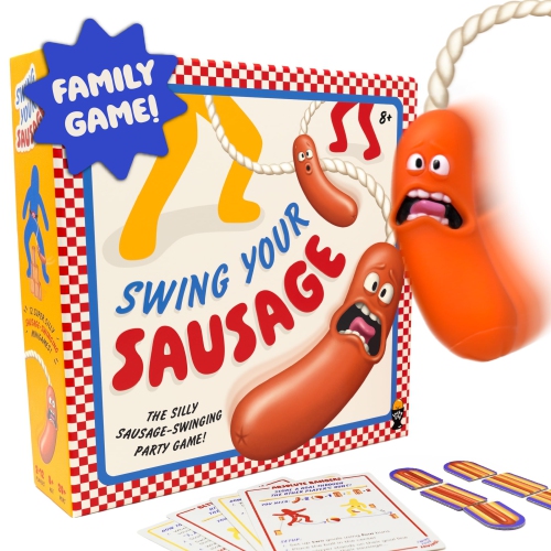 Swing Your Sausage - Fun Family Party Games for Groups - Indoor Games for Adults and Kids - Party Games for Family Gathe