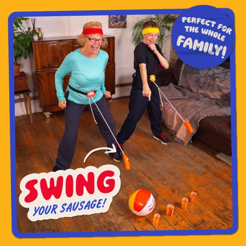 Swing Your Sausage - Fun Family Party Games for Groups - Indoor Games for Adults and Kids - Party Games for Family Gathe