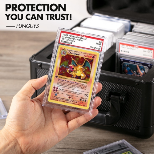 Boîte de rangement pour cartes Graded Card de FunGuys, étui pour cartes à collectionner pour cartes Pokémon de PSA, boîtes de rangement pour cartes