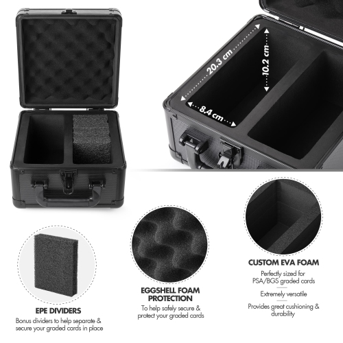 Boîte de rangement pour cartes Graded Card de FunGuys, étui pour cartes à collectionner pour cartes Pokémon de PSA, boîtes de rangement pour cartes