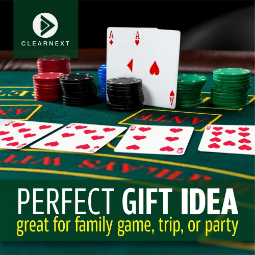 CLEARNEXT Casino Poker Chips Set - 200pcs with Aluminum Case Ideal for Casino Party Accessories for Blackjack, Texas Hol