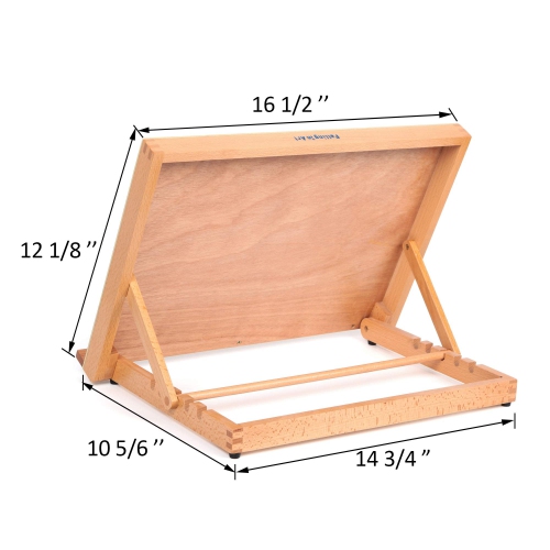 Drawing Tables & Boards, Falling in Art Adjustable Artist Painting and Display Easel, Wood Drafting Table Easel Drawing