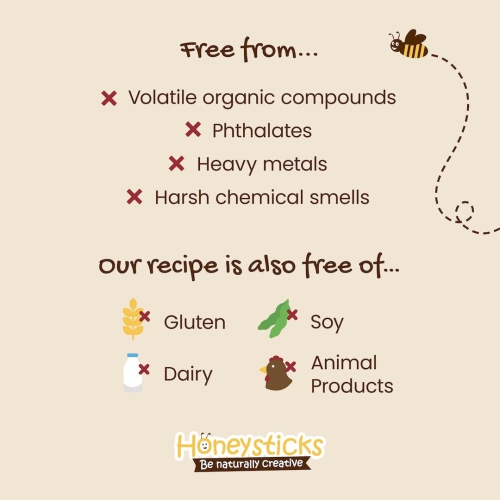 Honeysticks Non Toxic Finger Paint, Washable from Skin, Safe Finger Painting for Toddlers, Kids Ages