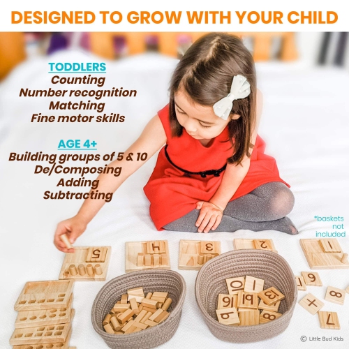 Counting Pegs Ten Frame Math Game - Number Peg Boards with Addition & Subtraction Flash Cards, A Number Learning Resourc