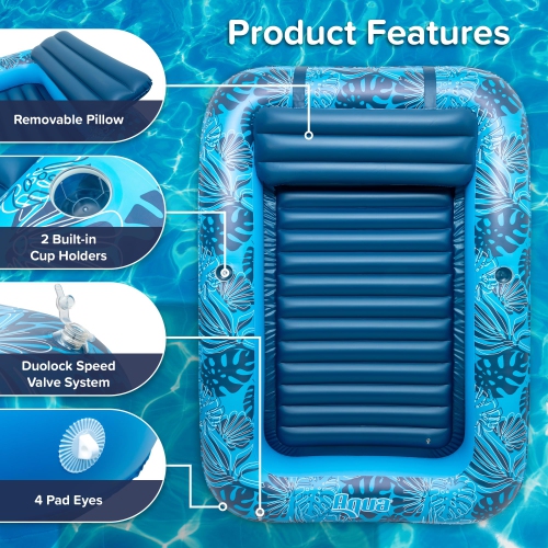 Aqua Inflatable Tanning Pool Lounger