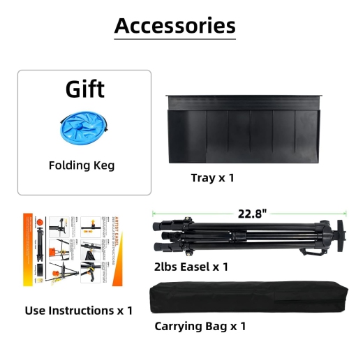 NewZeal Artist – Chevalet pour peinture, chevalet de 20 à 61&nbsp;po pour toile de peinture et d'exposition, aluminium réglable