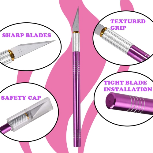 Rdutuok 45mm Rotary Cutter Set Quilting Kit, 5 Replacement Blades, A3 Cutting Mat(18X12"), Acrylic Ruler,Sewing Pins,Cus