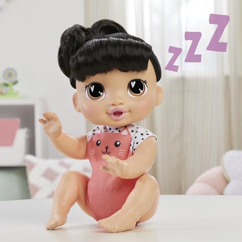 Baby Alive Crawl 'n Play Katie Kat Electronic Crawling Baby Doll Set, Black Hair, Kids Toys for Girls & Boys 3 Years & U