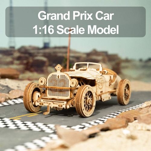 ROKR 3D Wooden Puzzle for Adults-Mechanical Car Model Kits-Brain Teaser Puzzles-Vehicle Building Kits-Unique Gift for Ki