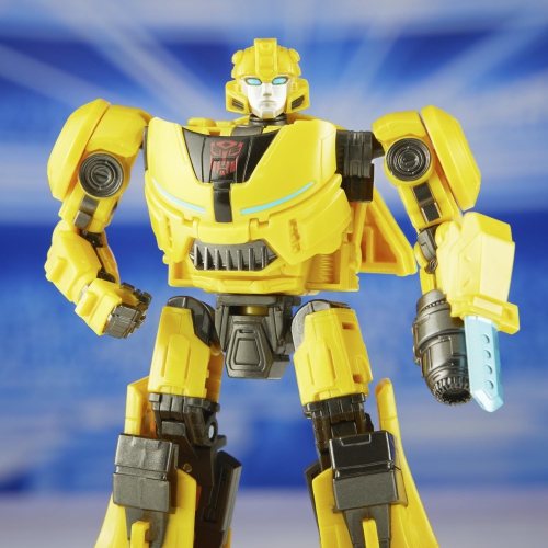Transformers: One Prime Changer Bumblebee 5-Inch Robot Action Figure, Interactive Toys for Boys and Girls Ages 6