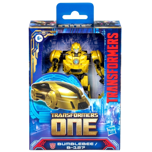 Transformers: One Prime Changer Bumblebee 5-Inch Robot Action Figure, Interactive Toys for Boys and Girls Ages 6