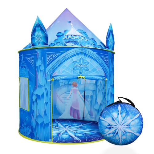 COSONE  Kids Play Tent, Frozen Toy for Girls, Princess Castle Playhouses Indoor, Outdoor Princess Toys, Toddler Tent Birt