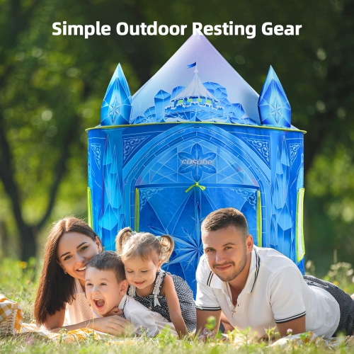 Cosone Kids Play Tent, Frozen Toy for Girls, Princess Castle Playhouses Indoor, Outdoor Princess Toys, Toddler Tent Birt