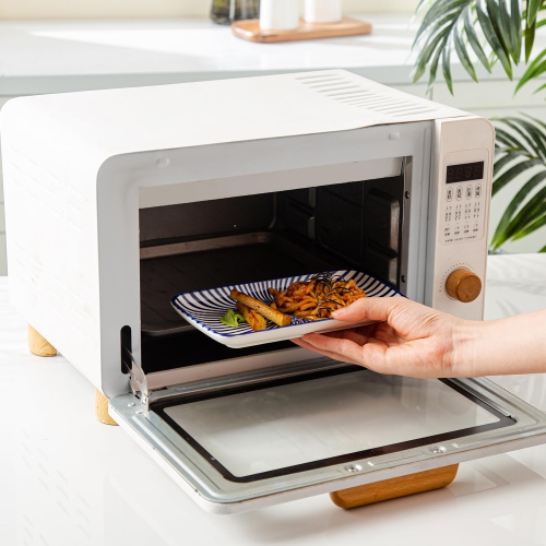 Ensemble d'assiettes de service rectangulaires Cerkik - Plats de hors-d'oeuvre rectangulaires en céramique de 8&nbsp;po - Plateau en porcelaine pour