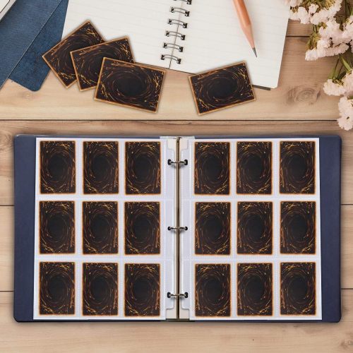 2088 Pockets Baseball Card Sleeves, JIQEZNL Premium 9 Pocket Trading Card Binder Sleeves for 3 Ring Binder, Double Side