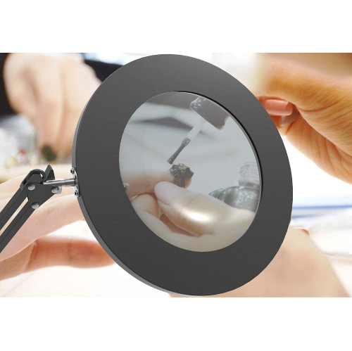 Lampe grossissante Lighting LED 5X avec pince 360