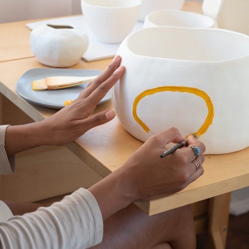 Argile naturelle séchée à l'air de ReArt, pour sculpter, lancer des roues, construire des mains, 10&nbsp;lb d'argile tout usage pour sculpter