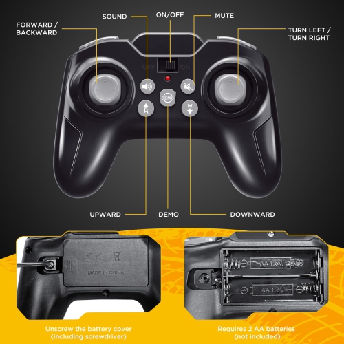 NOKA Remote Control Road Roller Truck Toy for Kids, 1:18 Scale RC Construction Vehicle with 2 Batteries & Lights, 7-Chan