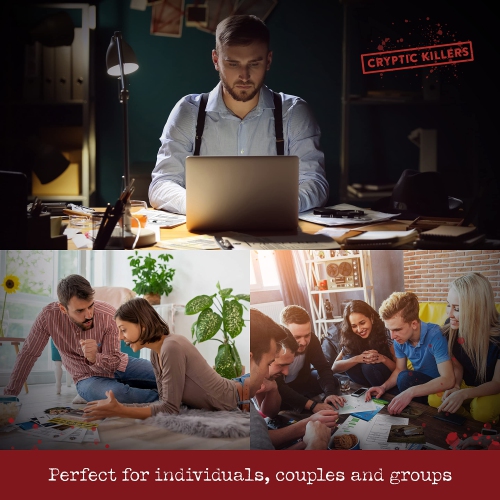 Unsolved Murder Mystery Game - Cold Case File Investigation - Detective Clues/Evidence - Solve The Crime - Individuals,