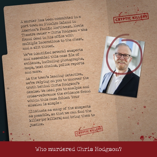 Unsolved Murder Mystery Game - Cold Case File Investigation - Detective Clues/Evidence - Solve The Crime - Individuals,