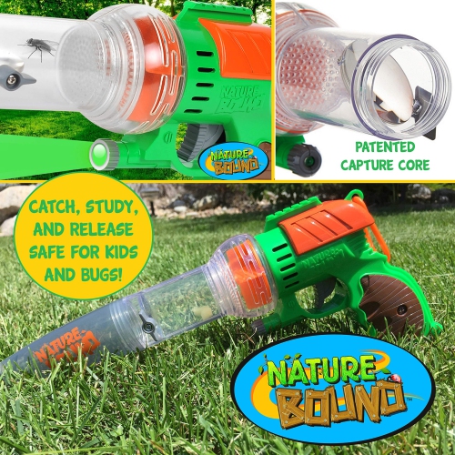 Nature Bound Bug Catcher Vacuum with Light Up Critter Habitat Case for Backyard Exploration - Complete Kit for Kids Incl