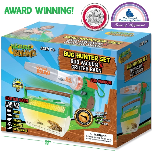 Nature Bound Bug Catcher Vacuum with Light Up Critter Habitat Case for Backyard Exploration - Complete Kit for Kids Incl