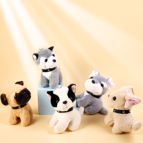 Niceup 10Pcs 4.5in Puppy Dogs Stuffed Animals Bulk for Kids Party Favors Loot Bag Fillers Pet Adoption Class Gift Small