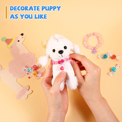 Niceup 10Pcs 4.5in Puppy Dogs Stuffed Animals Bulk for Kids Party Favors Loot Bag Fillers Pet Adoption Class Gift Small