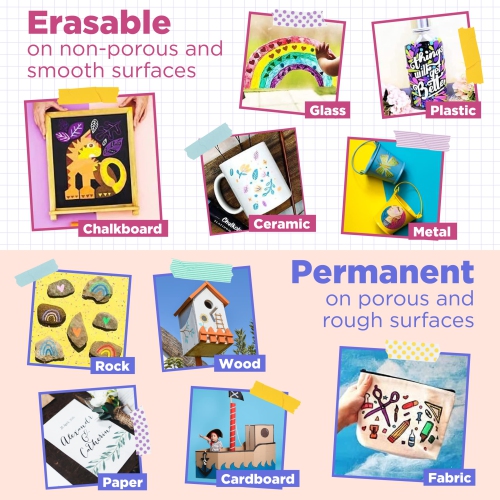 Marqueurs à craie Chalkola - Paquet de 40 stylos à craie - pour tableau noir, tableau noir, fenêtre, étiquettes