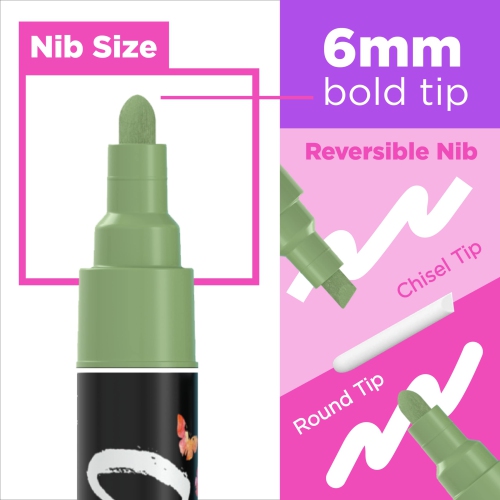 Marqueurs à craie Chalkola - Paquet de 40 stylos à craie - pour tableau noir, tableau noir, fenêtre, étiquettes