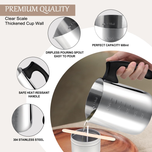 Candle Making Kits for Adults,Beginner,Kids, Soy Wax, Making Supplies Include 5 LB Soy Wax Flakes, 100 Candle Wick, Cent