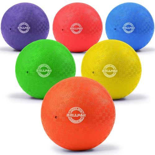 Dodgeballs Playground Balls 8.5inch, BALLFUN Dodge Ball Set for Kids & Adults, Bouncing Balls Kickballs Handball for Out