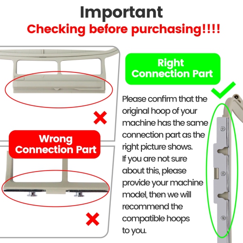 Nouvel anneau de machine à broder à fil brodé 4 en 1 pour Brother PE900 SE2000 PE800 SE1900 SE1950 P