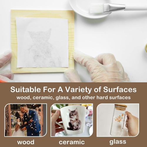 1DFAUL 500g Gel Medium for Photo Transfer, Photo Transfer Medium Gel to Wood & Other Hard Surfaces, DIY Crafts, Home Dec