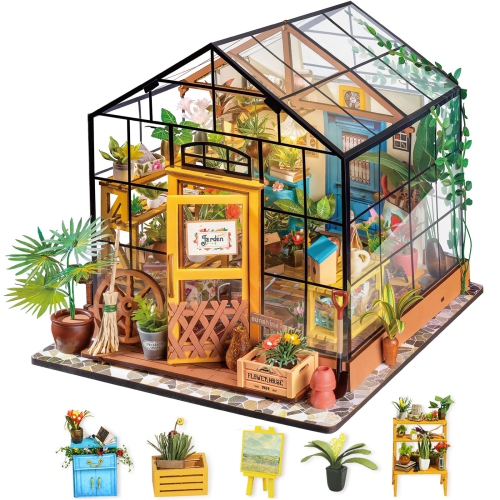 Rolife DIY Dollhouse Miniature Furniture Kit with Accesories-Creative Christmas/Birthday Handcraft Gift for Women and Gi