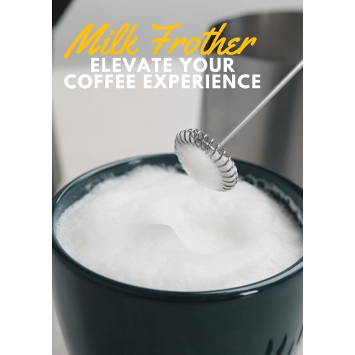 MegaWise 5-in-1 Immersion Handheld Blender, Powerful 12-Speed Settings Handheld Stick Blender, Titanium Steel Blade, 500