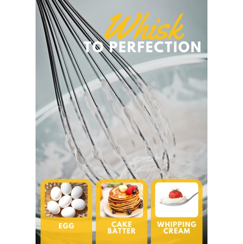 MegaWise 5-in-1 Immersion Handheld Blender, Powerful 12-Speed Settings Handheld Stick Blender, Titanium Steel Blade, 500